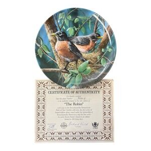 The Robin Birds Of Your Garden Collection Collectible Plate